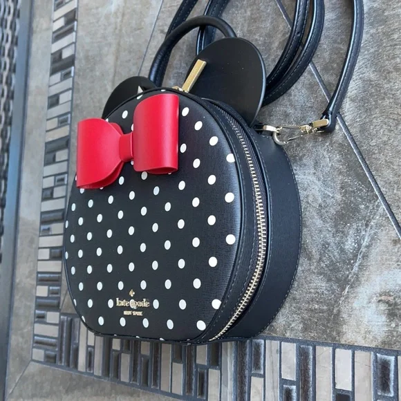 Kate Spade: disney x kate spade new york minnie mouse crossbody bag - Picture 3 of 16